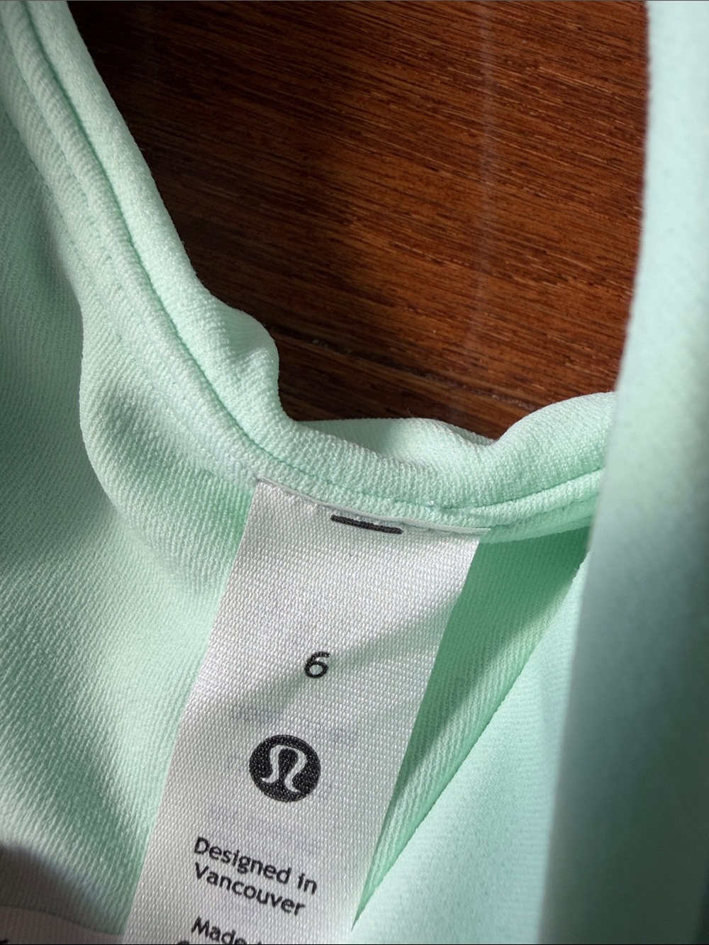 lululemon athletica Light Mint V-Neck Bralette Tank - Picture 2 of 4